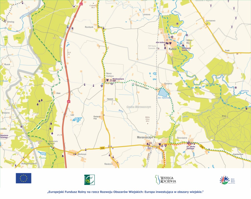 Wstęga Kociewia - mapa topograficzna lgdowa 01 fot LOT KOCIEWIE