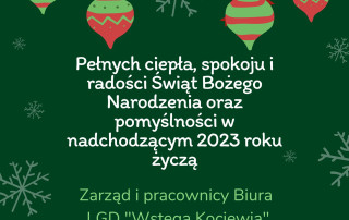 Wstęga Kociewia - LGD Wstega Kociewia zyczenia swiateczne