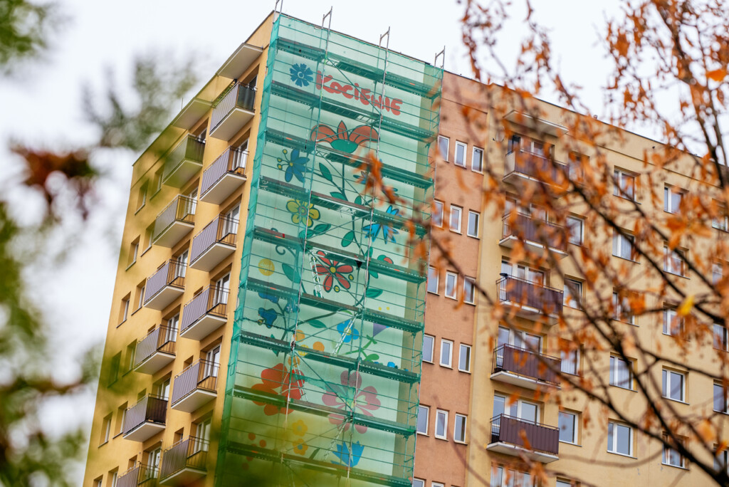 Wstęga Kociewia - Powstaje mural inspirowany haftem kociewskim - wpis gościnny 1 Wstęga Kociewia - Powstaje mural inspirowany haftem kociewskim FOT P Janicki WHITEDRON 1