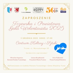 Wstęga Kociewia - Grafika FB Tczewska i Powiatowa Gala Wolontariatu 2025